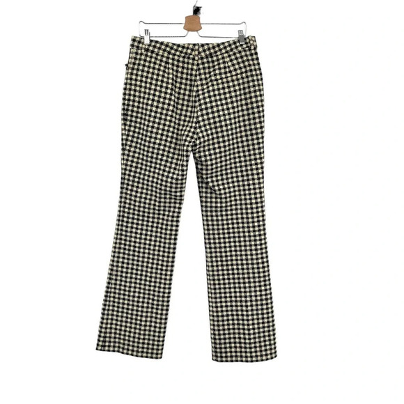 Victoria Beckham Plaid Check Gingham‎ Houndstooth Pants Trousers Size US 10 - Picture 6 of 12